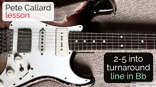 Pete Callard - 2-5 into turnaround line in Bb