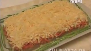 Салат из говяжьей печени и моркови по корейски