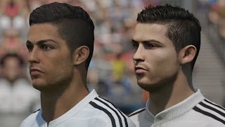FIFA 15 vs PES 2015 Head to Head Faces - Real Madrid