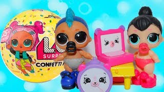 Куклы лол Сюрпризы НЯНЯ из КОНФЕТТИ ПОП 3 серия Мультик про Игрушки LOL SUPRISE | TOYS AND DOLLS