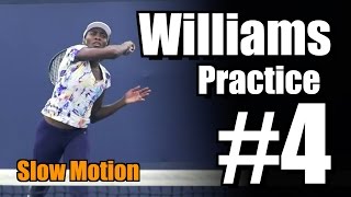 Venus Williams in Super Slow Motion | Practice #4 | Western & Southern Open 2014