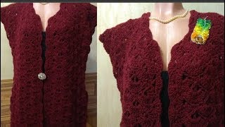 Жилет крючком  Просто и красиво