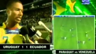 Luis Antonio Valencia criticó la actua actuación del árbitro Carlos Amarilla