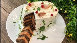 Такого вы ещё точно не пробовали! НОВИНКА! Закусочный пирог без выпечки!