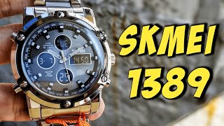 SKMEI 1389 3 TIME DUAL MOVEMENT STAINLESS STEEL REVIEW SETUP