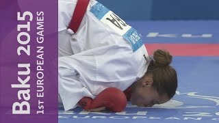 Emily Thouy wins Gold in the Womens Kumite - 55kg | Karate | Baku 2015 European Games