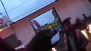 Casa de campaña PRI intimidando a ciudadanos