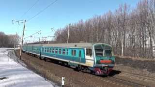 Электропоезд ЭД9М-0070 сообщением Казань - Кизнер - Ижевск
