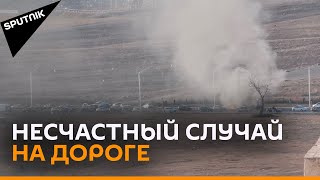 Сгорел автомобиль в Тбилиси в районе Варкетили - видео очевидца