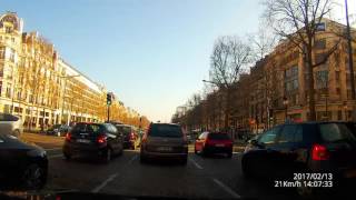 Driving in Paris France 4k dashcam from west to east