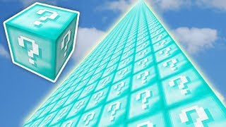 SONSUZ ELMAS KULE ŞANS BLOKLARI CHALLENGE - Minecraft