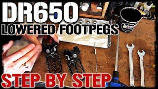 DR650 ProCycle Lowered Foot Pegs Install