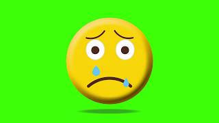 Green Screen -  Emoji Crying
