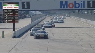Porsche GT3 Cup Challenge USA/Canada 2018. Race 1 Sebring International Raceway. Last Laps