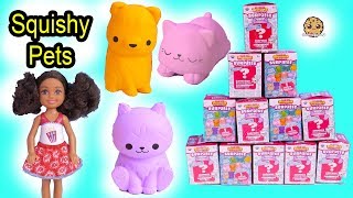 Squishy Surprise Animals - Barbie Kid Gets First Pet - Blind Bag Toy Video
