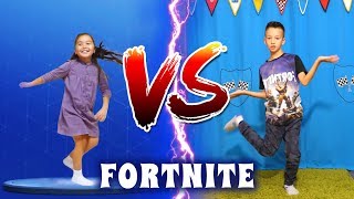 Аминка Витаминка ♥️ Аминка и Адека VS Давид и Артур ? Кто КРУЧЕ ? ?Fortnite Dance Challenge !