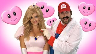 Princess Peach gets Kidnapped in REAL LIFE (Kid friendly) | Mario Song Parody | Screen Team