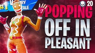 Popping off in Pleasant Park! - (20 Kill Solo Gameplay)
