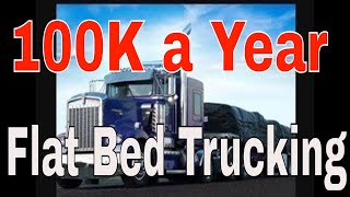 CDL Trucking 100K Year Flatbed Job 5 Day Work Week | Red Viking Trucker | RVTGear.com