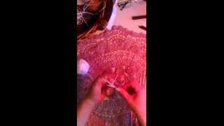 Schritt 1 eines Babyschuhe stricken - das Maschen anschlagen