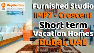 Fully Furnished Spacious Bright Studio Apartment in Damac Crescent Tower-A, IMPZ, Dubai