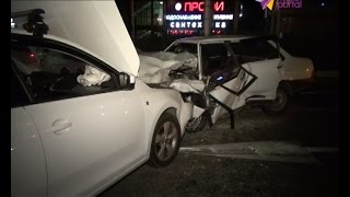 Страшная авария произошла накануне в Дагомысе