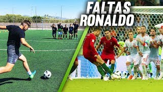 GOL de FALTA de CRISTIANO RONALDO ¡RETO FÚTBOL! Mundial Rusia 2018