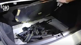 Полиция Израиля "накрыла" партию оружия. Оперативная съемка.
