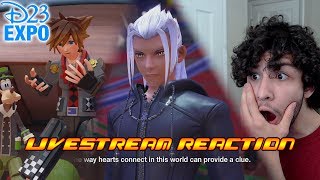 KINGDOM HEARTS 3 D23 2017 TRAILER LIVESTREAM REACTION !!!!