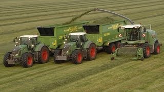Fendt Katana und Krone BigX V12 am Mais häckseln -  Fendt, John Deere, Massey Ferguson