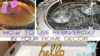 DIY | HOW TO USE RESIN ON YOUR SILVER DECOR