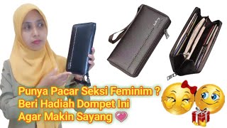 Review Dompet Panjang Feminim Motif Manik Mutiara Original Baellerry 8 Slot