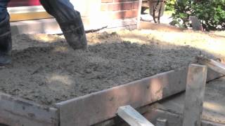 How to build Concrete Sidewalk Brick Porch ¿Cómo construir Porche hormigón ladrillo Acera