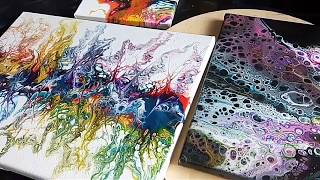 Акриловая заливка. Советы,ошибки. Acrylic Fluid Pouring.
