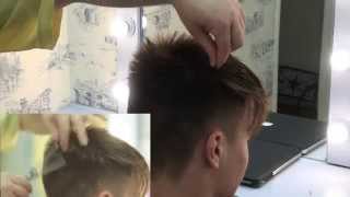 Модная мужская стрижка 2015 новинка/ Men's Haircut Tutorial