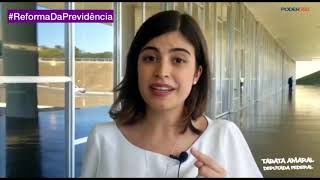 Deputada Tabata Amaral (PDT-SP) declara voto a favor da reforma da Previdência