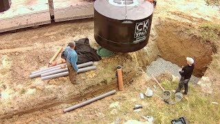Монтаж септика "Урал" в трёхминутном ролике