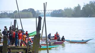 Penyisihan 2 lomba balap ketinting kelas semi (mesin cina) Sanga-Sanga 2019