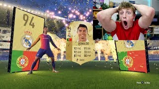 WORLDS FIRST FIFA 18 PACK OPENING - I GOT RONALDO!!!!