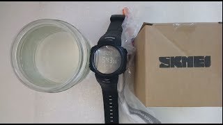 Часы Skmei 1231 с компасом, тест на водостойкость, настройка, инструкция на русском, обзор
