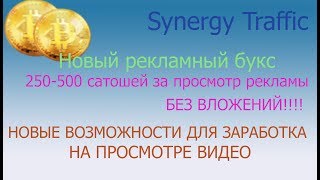 Synergy Traffic.  Новые возможности заработка на просмотре видео
