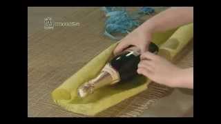 Как упаковать бутылку вина. Весенние дегустации. Easter. Урок № 6