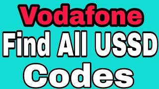 How To Find All USSD Codes In Vodafone