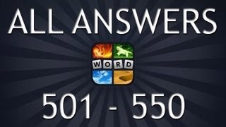 4 Pics 1 Word All Answers (Part 12, 501-550)