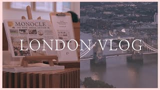 ?? 영국 VLOG, 쉬는 날 좋아하는 카페가기. 런던 스카이 가든에서 야경 본 날.