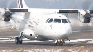 Air France ATR-42-500 Take Off at Airport Bern-Belp