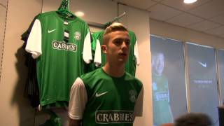 Danny Handling on New Hibernian Home Kit