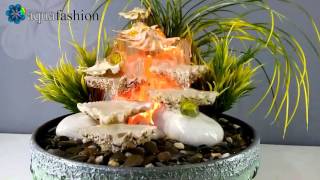 Терра 2/11 - настольный фонтан с морскими ракушками