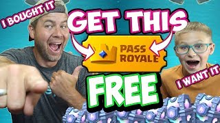 GET THE PASS ROYALE FREE! I Bought it and it is INSANE!!