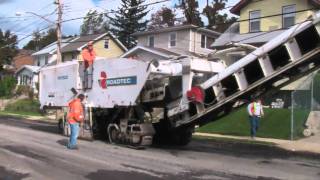NYC DOT Street Milling Operation